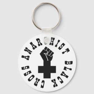 Anarchist Black Cross Keychain