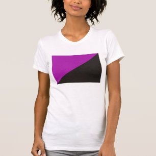 anarchist feminism flag purple black anarchy T-Shirt
