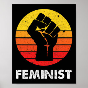 Anarchist Feminist Retro Vintage 70s Women Equalit Poster