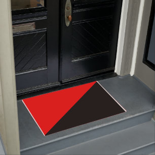 Anarchist Flag (Anarchism) Doormat