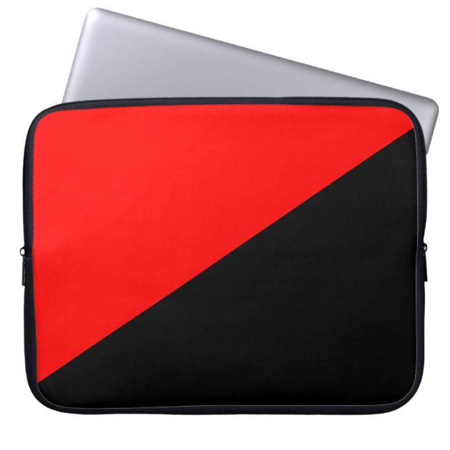 Anarchist Flag Laptop Sleeve (Front)