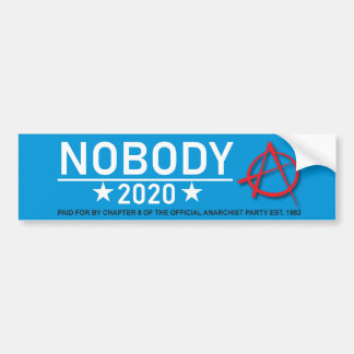 Anarchist party bumper sticker
