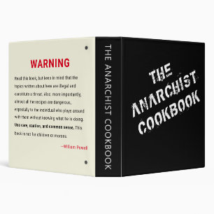 Anarchist Recipe Cookbook Binder
