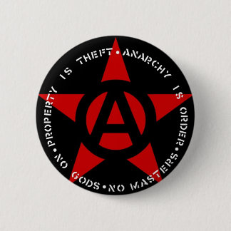 Anarchist Star 2 Inch Round Button