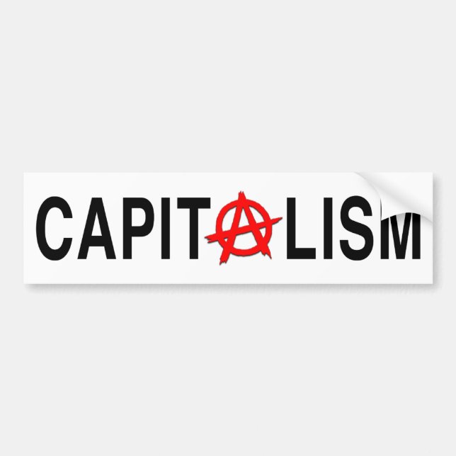 Anarcho Capitalism Bumper Sticker (Front)