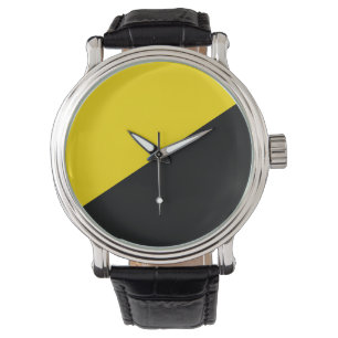 Anarcho capitalism flag anarchy symbol black yello watch