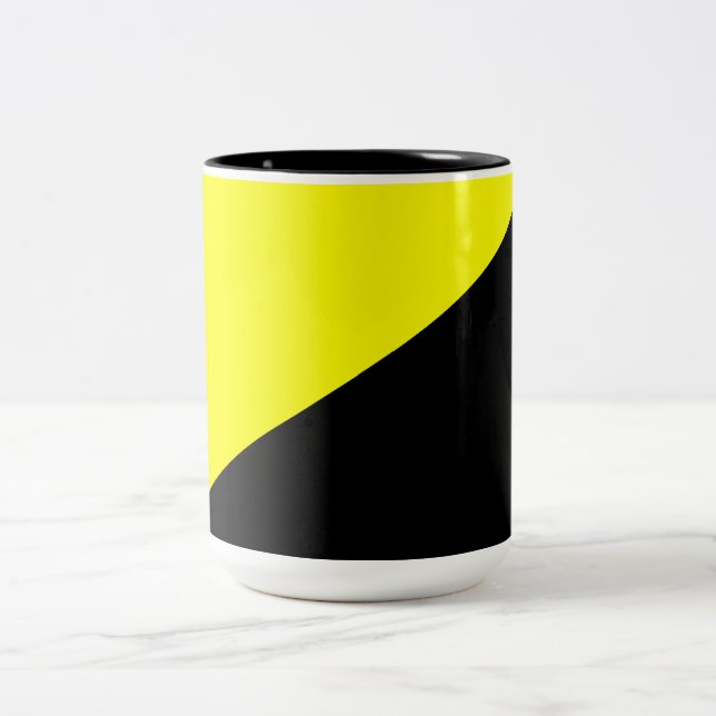 Anarcho-Capitalist Flag Two-Tone Coffee Mug (Center)
