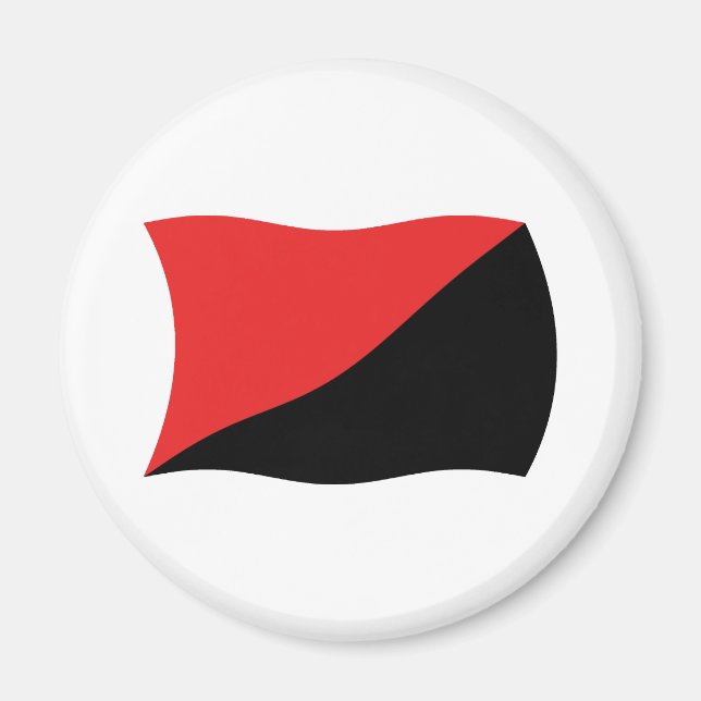 Anarcho-Syndicalism Flag Magnet (Front)