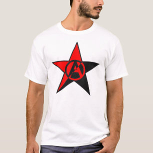 anarchosyndicalist star t-shirt