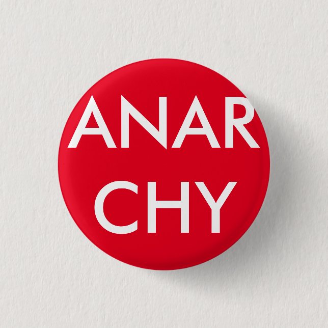 Anarchy 1 Inch Round Button (Front)