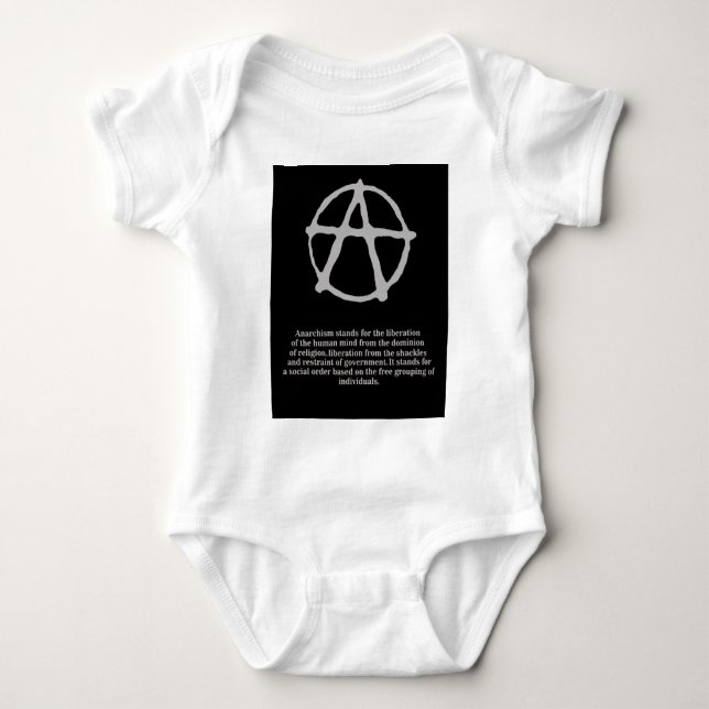 anarchy. baby bodysuit (Front)