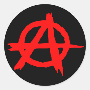 Anarchy Classic Round Sticker