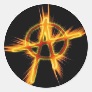 Anarchy Classic Round Sticker