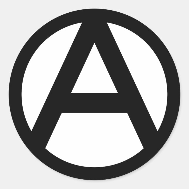 Anarchy Classic Round Sticker (Front)