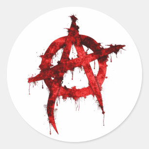 Anarchy Classic Round Sticker
