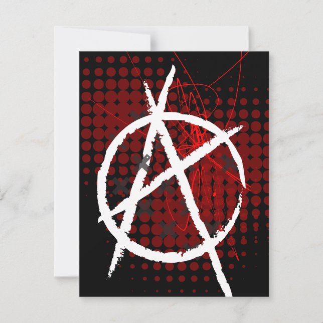 Anarchy Custom Party Invitaitons Invitation (Front)