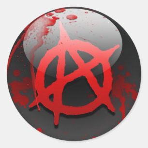 Anarchy Flag Classic Round Sticker