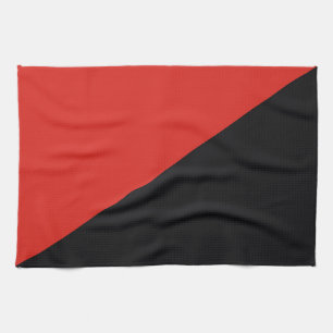 anarchy flag symbol punk communism socialism red b kitchen towel