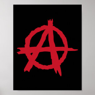 Anarchy Freedom From Rules Protest Anti Government Poster