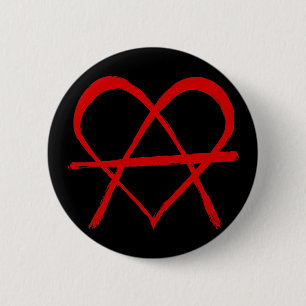 Anarchy Heart 2 Inch Round Button