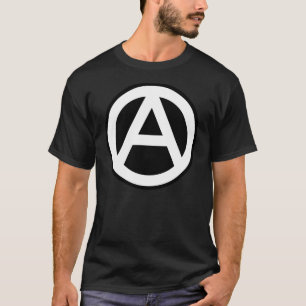 Anarchy icon Classic (black background) T-Shirt