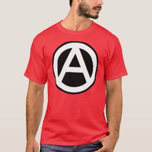 Anarchy icon Classic (black background) T-Shirt