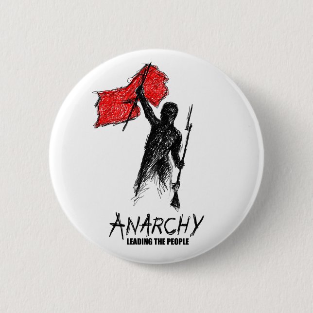 Anarchy Leading the People 2 Inch Round Button (Front)