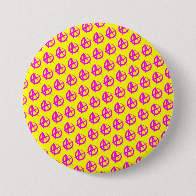 Anarchy Pattern 3 Inch Round Button (Front)