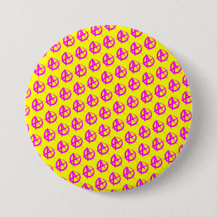 Anarchy Pattern 3 Inch Round Button