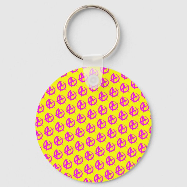 Anarchy Pattern Keychain (Front)