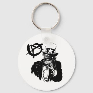 Anarchy Skull Keychain