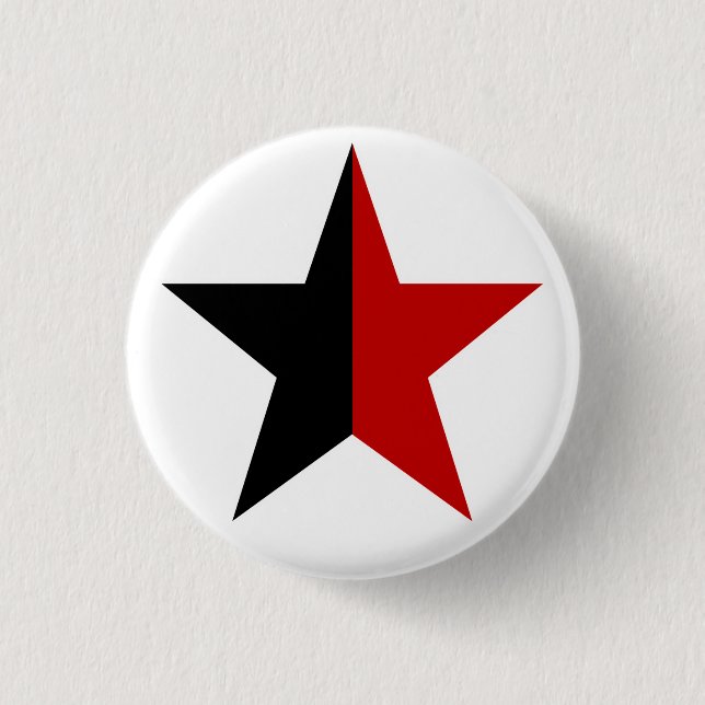 Anarchy Star Classic (black / red) 1 Inch Round Button (Front)