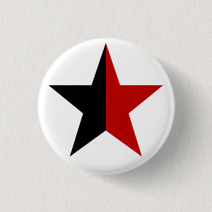 Anarchy Star Classic (black / red) 1 Inch Round Button