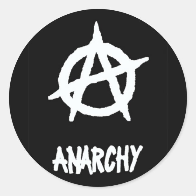 Anarchy Sticker2 Classic Round Sticker (Front)