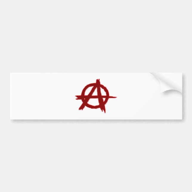 anarchy symbol bumper sticker (Front)