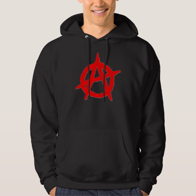 Anarchy Symbol Hooded Sweatshirt (Front)