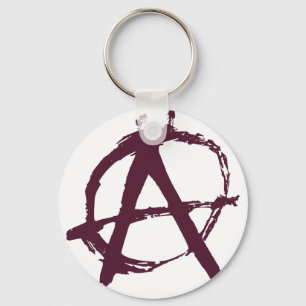 anarchy symbol keychain