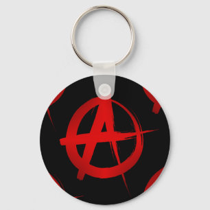 Anarchy symbol keychain