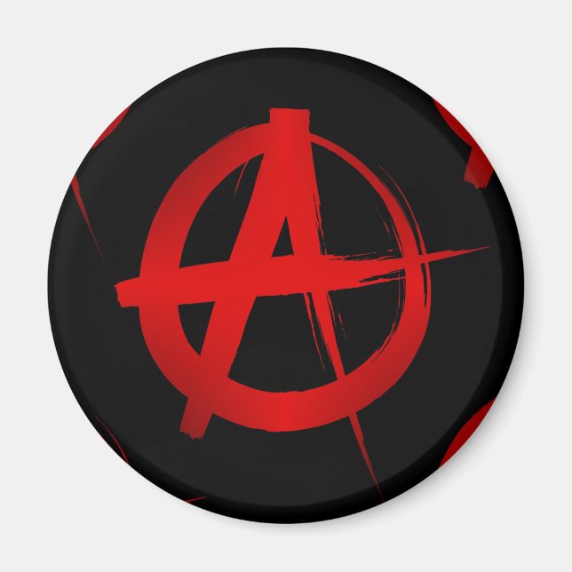 Anarchy symbol magnet (Front)