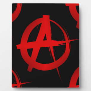 Anarchy symbol plaque