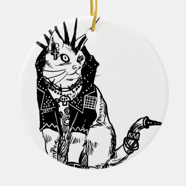 Anarkitty in the UK Ceramic Ornament (Front)