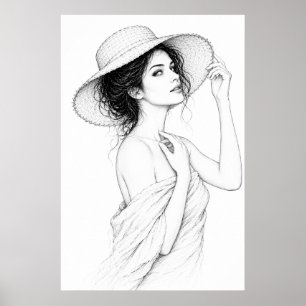 Anastasia Elegant Lines Poster