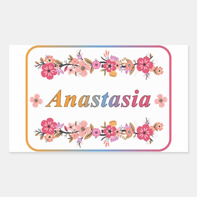 Anastasia Name Sticker (Front)