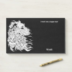 Anatolian Shepherd Abstract Art Dog Name  Post-it Notes