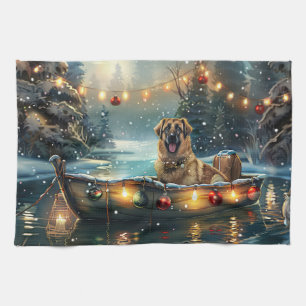 Anatolian Shepherd Christmas Festive Voyage Kitchen Towel