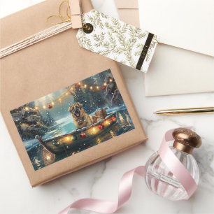 Anatolian Shepherd Christmas Festive Voyage Sticker