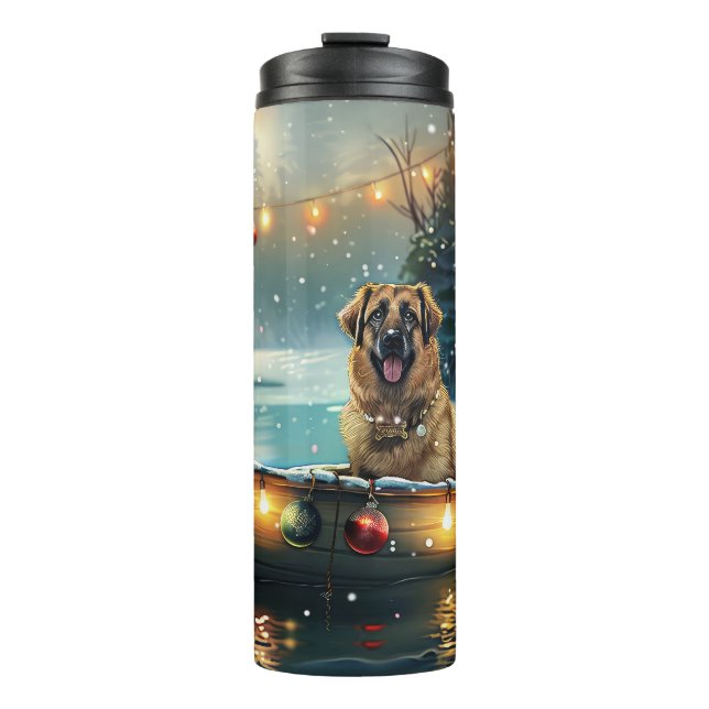 Anatolian Shepherd Christmas Festive Voyage Thermal Tumbler (Front)