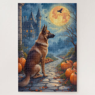 Anatolian Shepherd Dark Fantasy Halloween Art Jigsaw Puzzle