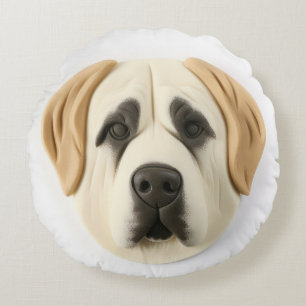 Anatolian Shepherd Dog 3D Inspired Round Pillow