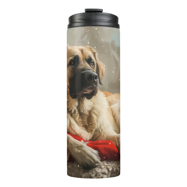 Anatolian Shepherd Dog Christmas Festive Thermal Tumbler (Front)